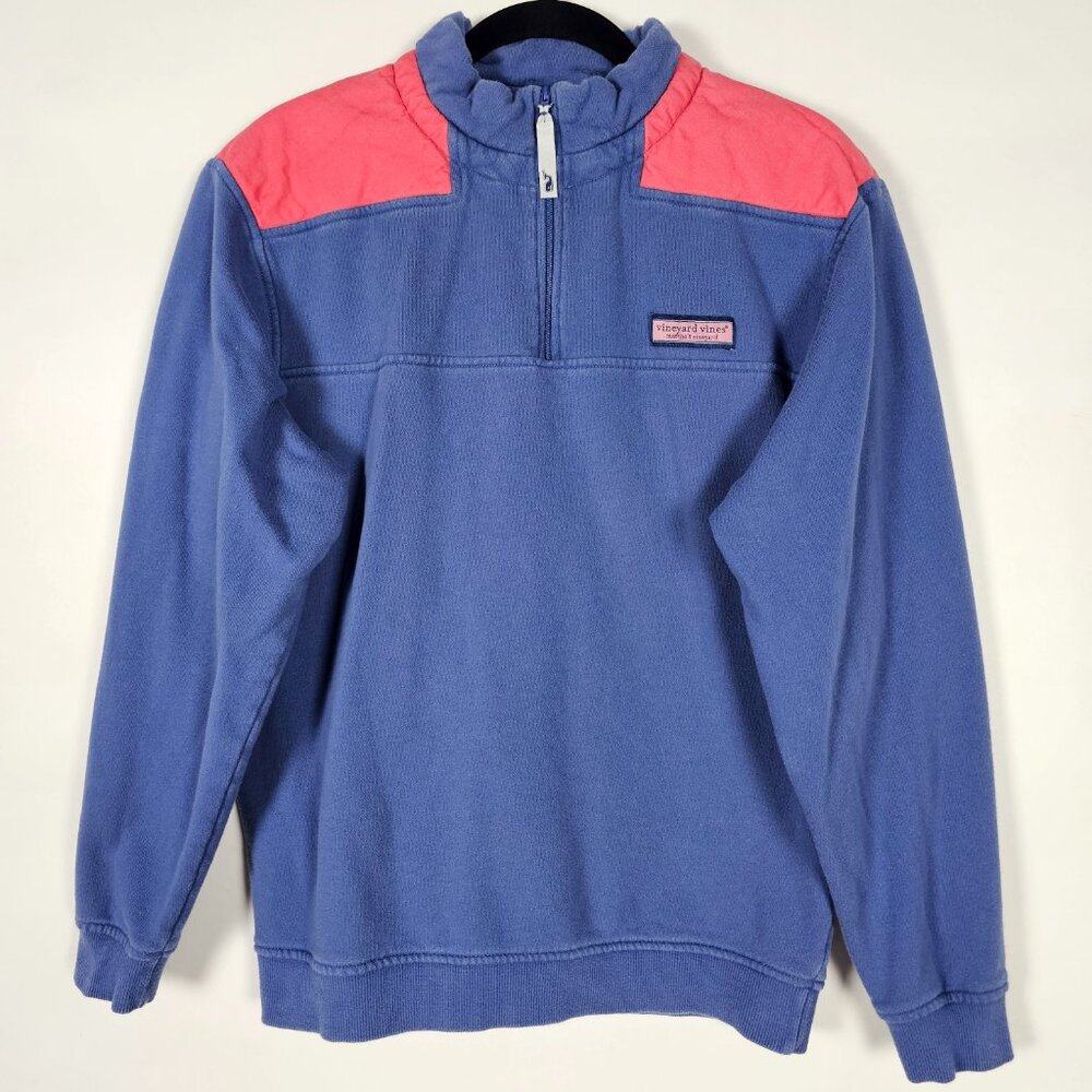 Vineyard Vines 1/4 Zip 100% Cotton Preppy Mens Small Long Sleeve Pullover Jacket